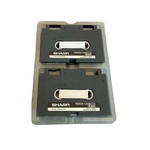 Sharp EA-831RB Ribbon Cassette Intelliwriter Dual Pack PA-950W/B PA-1050 Black - Picture 8 of 10